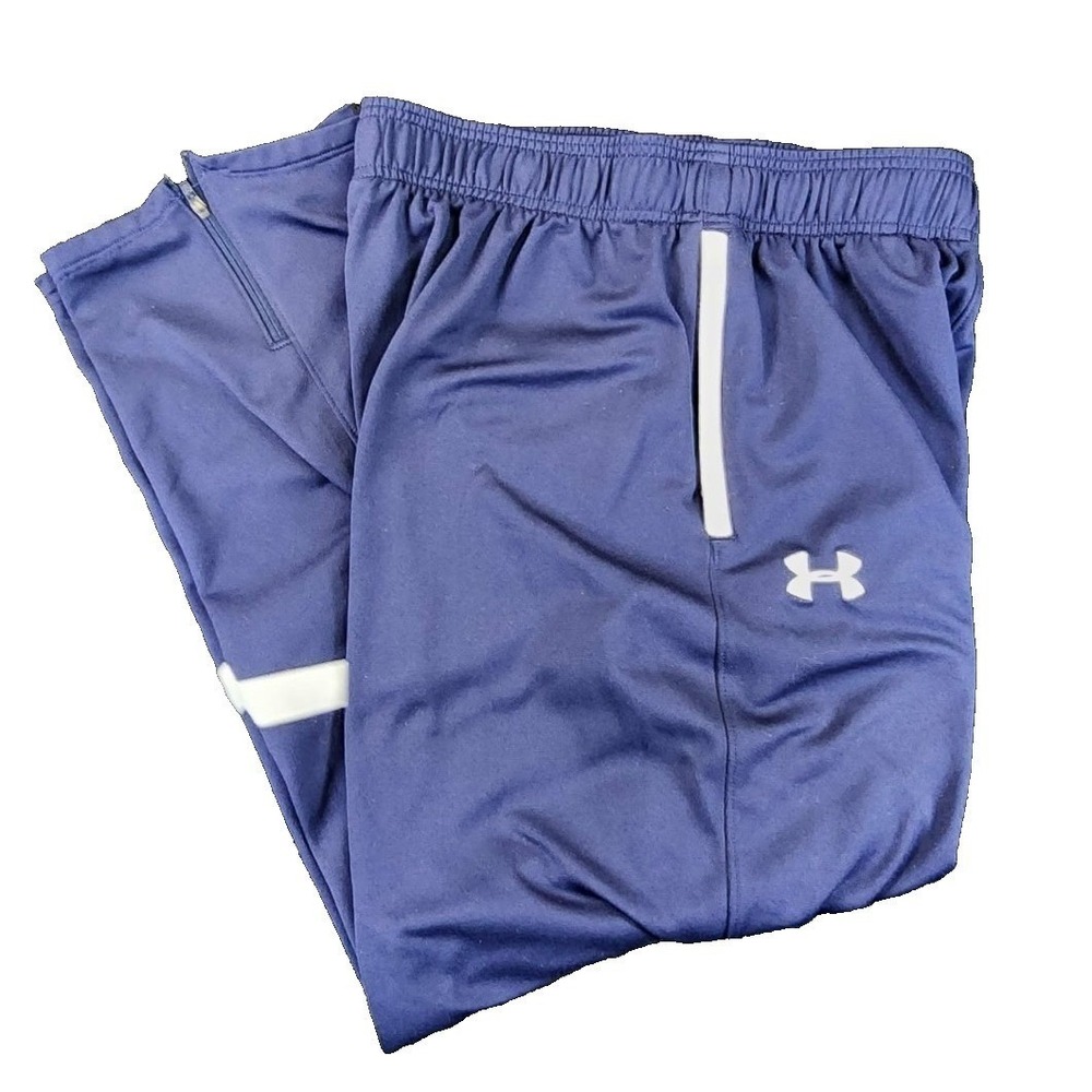 Under Armour Warm Ups Navy‎ L active pants zipper bottom